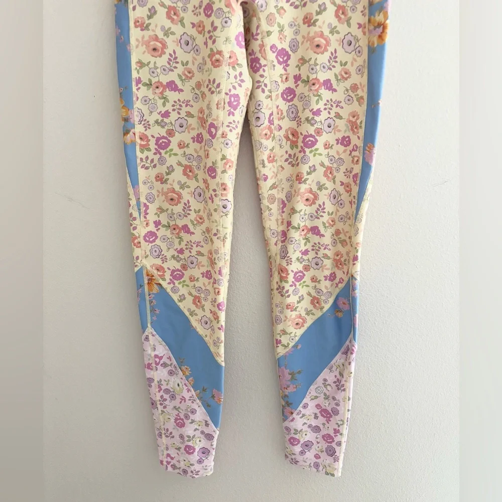 LoveShackFancy Floral and Blue Leggings - Picture 13 of 16